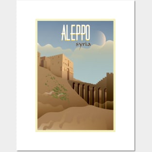 Aleppo, Syria - Vintage Travel Poster Posters and Art